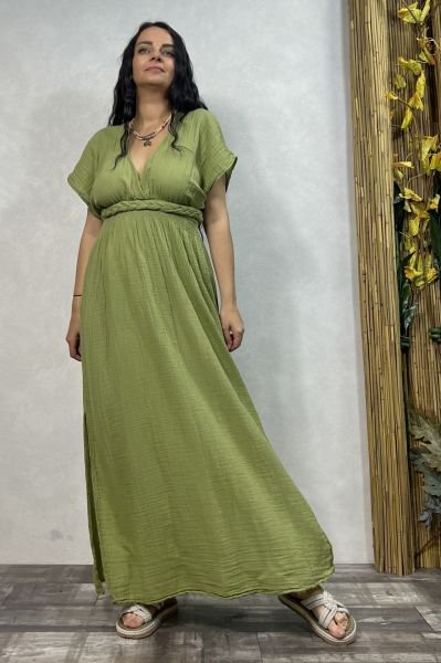 Helen Elbise Sage Green- Yeşil