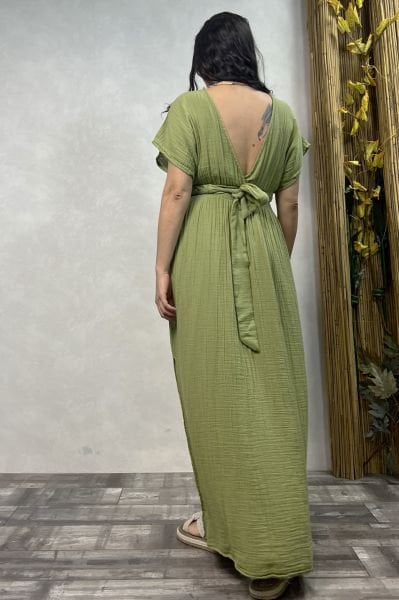 Helen Elbise Sage Green- Yeşil