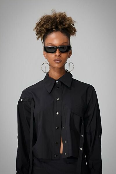 Lamante Halka Tasarım Küpe - Silver