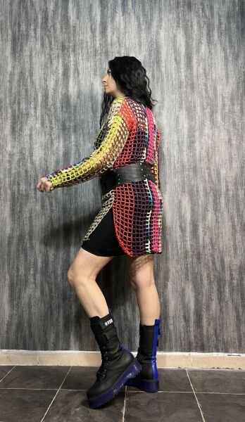 Batik File Örgü Tunik