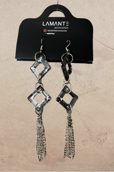 Lamante Salkım Küpe - Silver