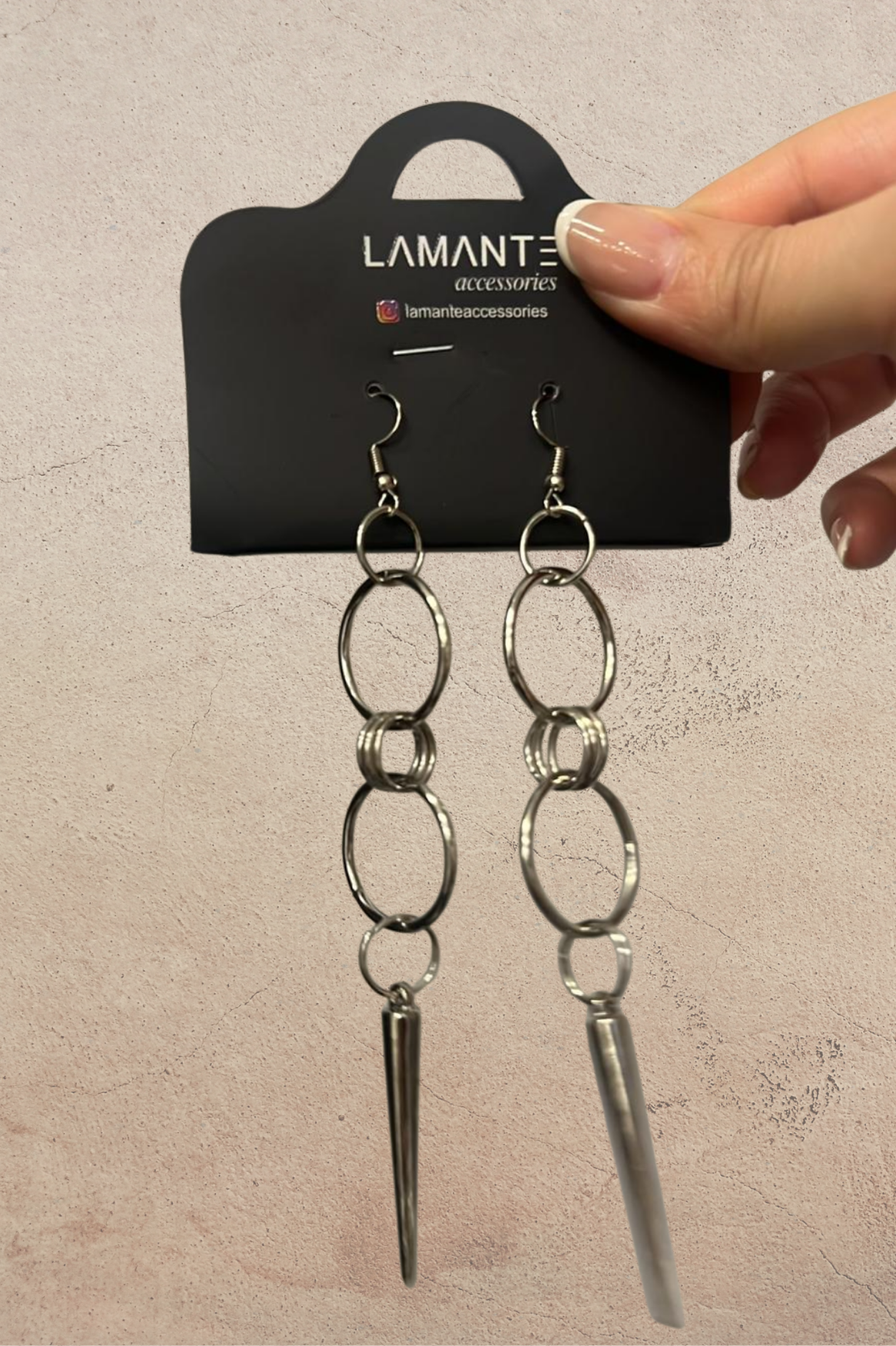 Lamante Geo Küpe - Silver