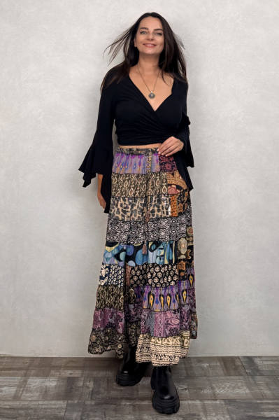 İspanyol Bohem Bolero Bluz- Siyah