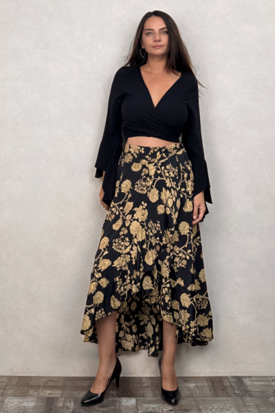 İspanyol Bohem Bolero Bluz- Siyah