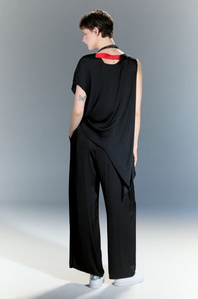 Lamante Alesia Tasarım Bluz - Siyah