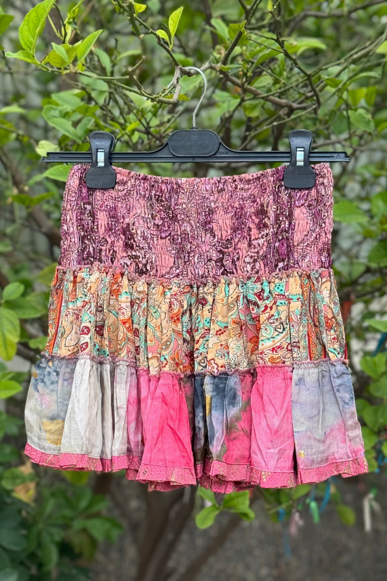 Gypsy Patch Mini İpek Etek- Seis