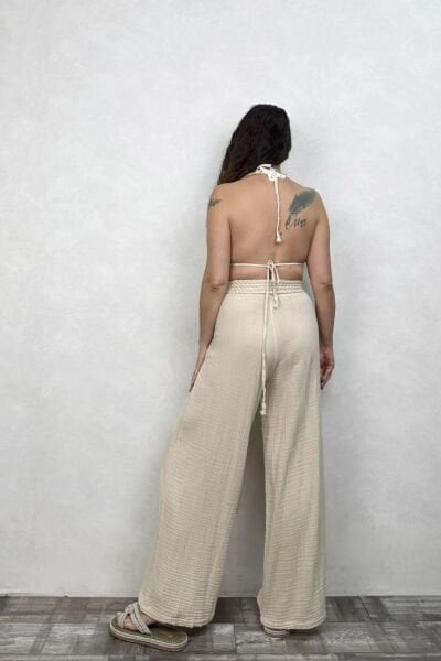 Babil Tasarım Crop - Bej