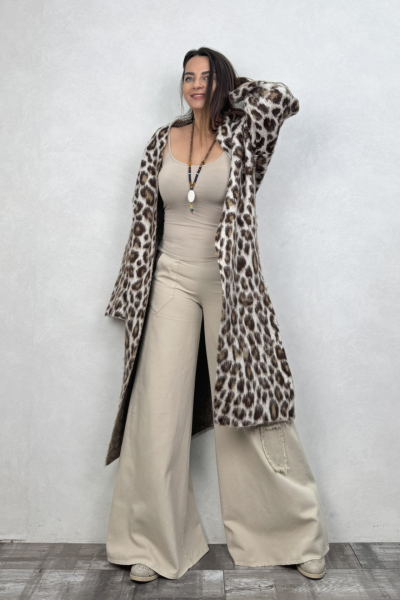 Yama Detaylı Gabardin Pantolon - Bej