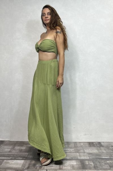 Via Crop Sage Green- Yeşil