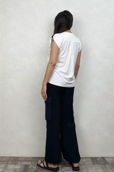 Lamante Mayotte Omuz Detaylı Bluz - Beyaz