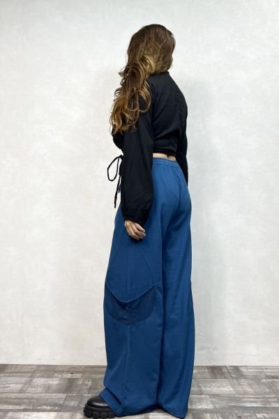 Tilda Flam Anvelop Bluz- Siyah