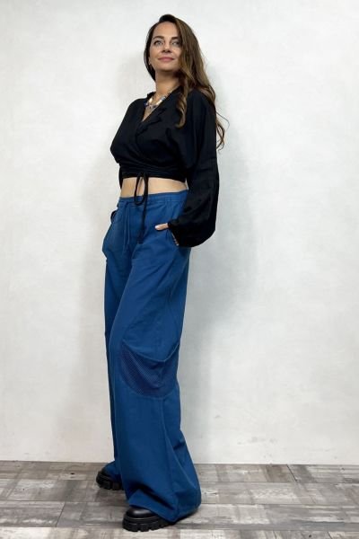 Tilda Flam Anvelop Bluz- Siyah