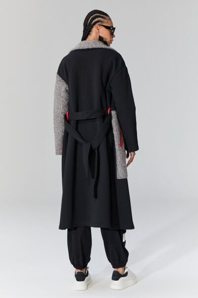 Lamante Agnello Uzun Ceket  - Antrasit