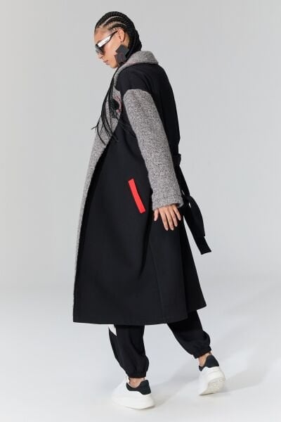 Lamante Agnello Uzun Ceket  - Antrasit