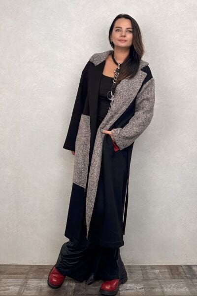 Lamante Agnello Uzun Ceket  - Antrasit