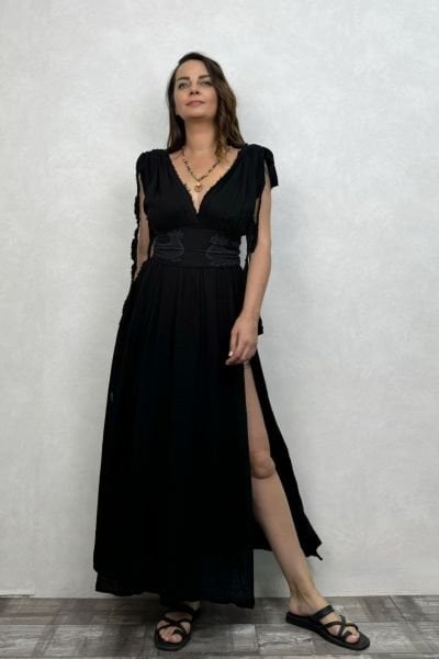Şahmeran Elbise - Siyah