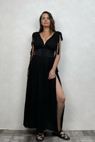Şahmeran Elbise - Siyah