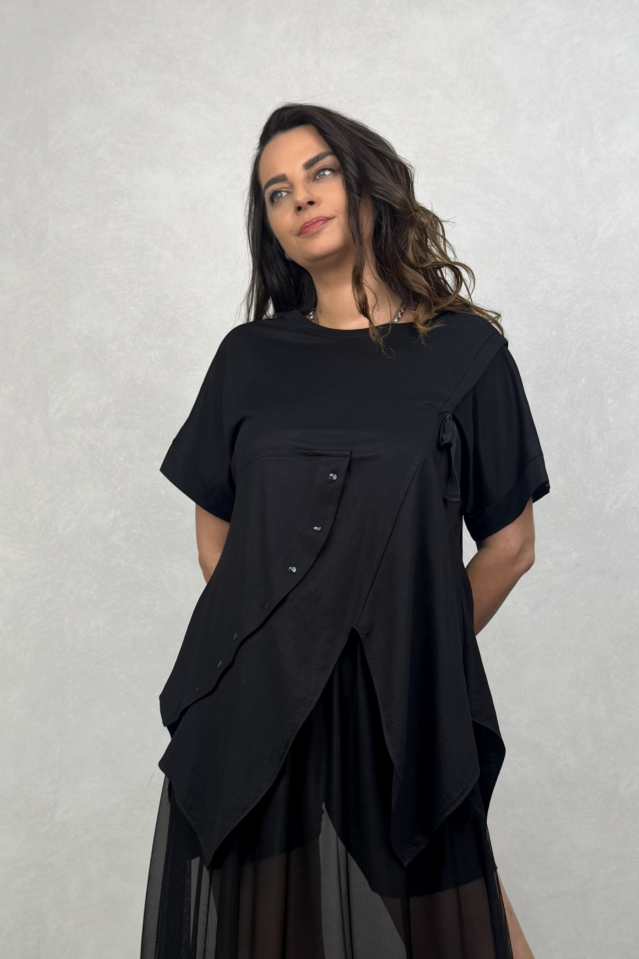 Lamante Giza Bluz -Siyah