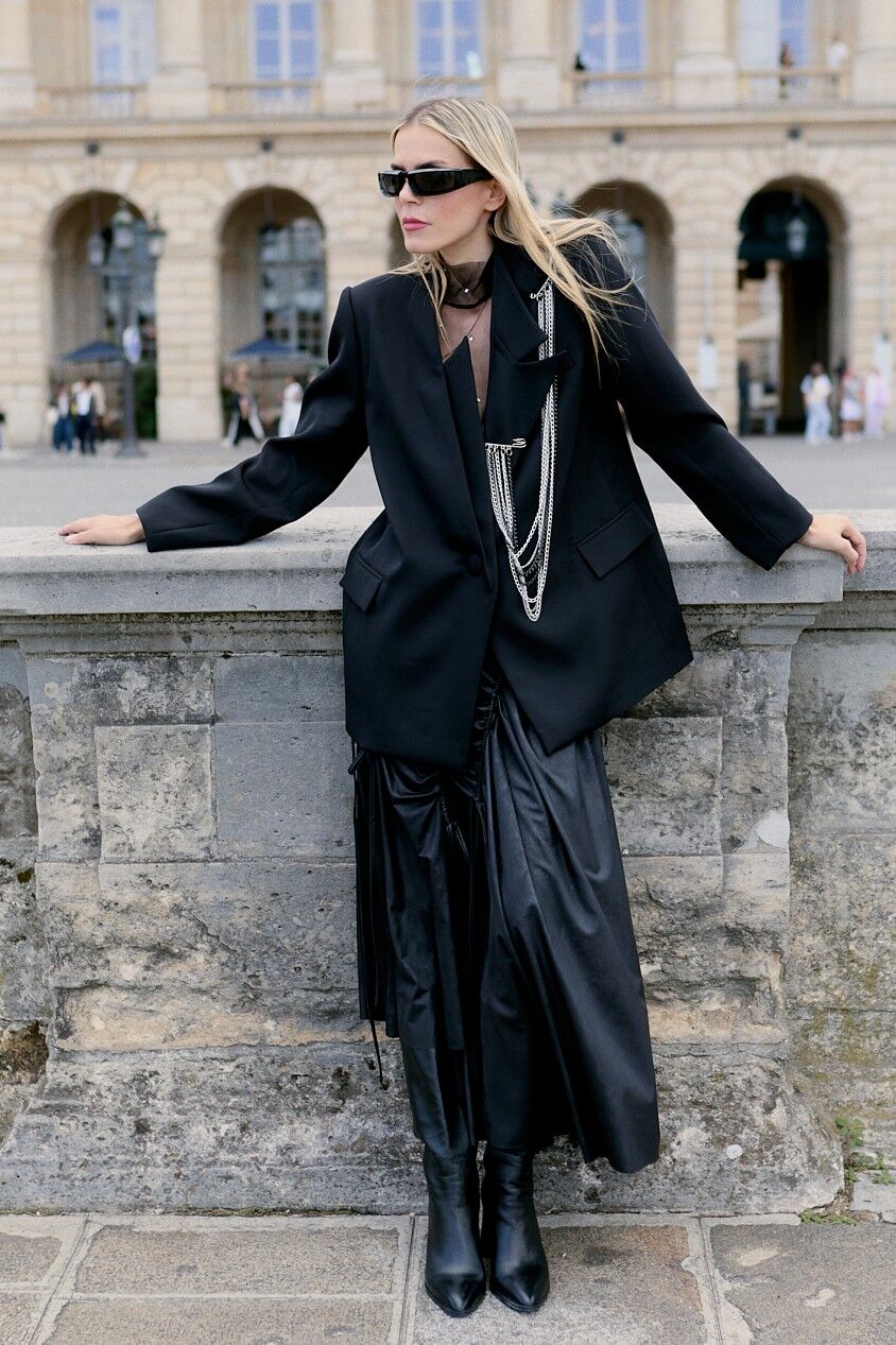 Lamante Samos Tasarım Etek - Siyah