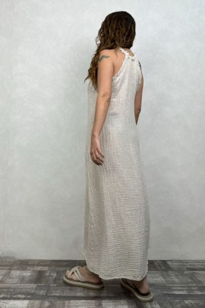 Arges Hemp Elbise - Bej