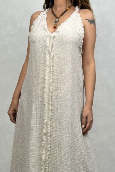 Arges Hemp Elbise - Bej