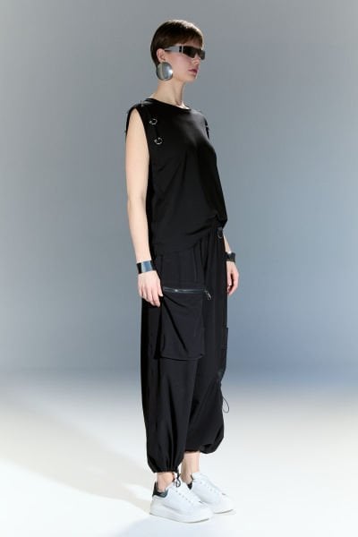 Lamante Ghost Kargo Pantolon -Siyah