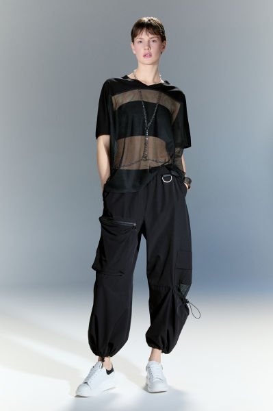 Lamante Ghost Kargo Pantolon -Siyah