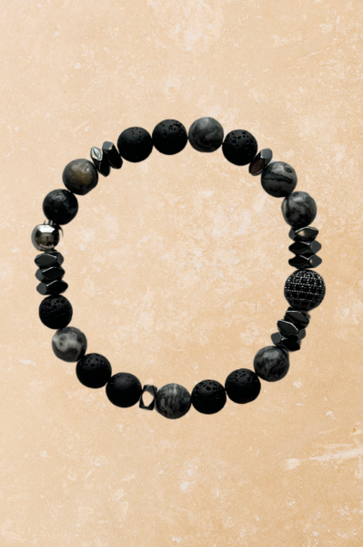 Doğal Taş Bileklik - Siyah