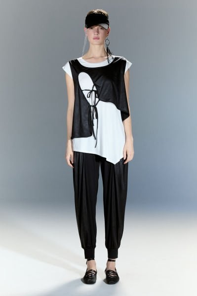 Lamante Yelekli İkili Bluz - Beyaz