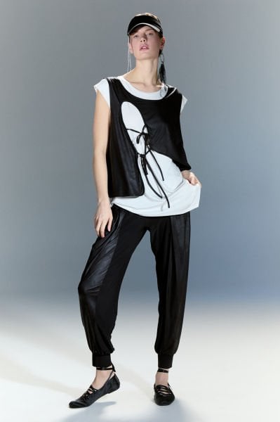 Lamante Yelekli İkili Bluz - Beyaz