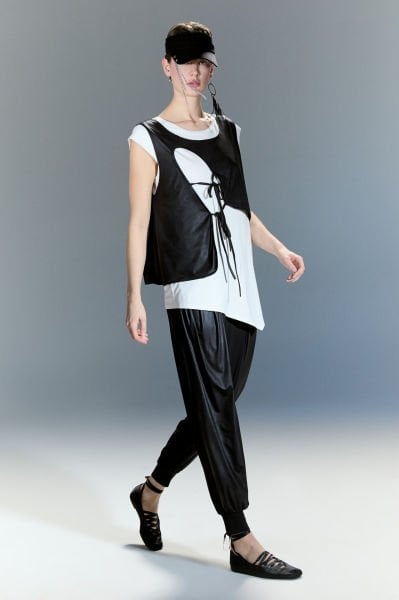 Lamante Yelekli İkili Bluz - Beyaz