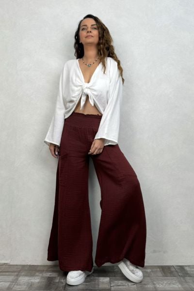 Lyra Nature Bağlamalı Bluz Bolero - Beyaz