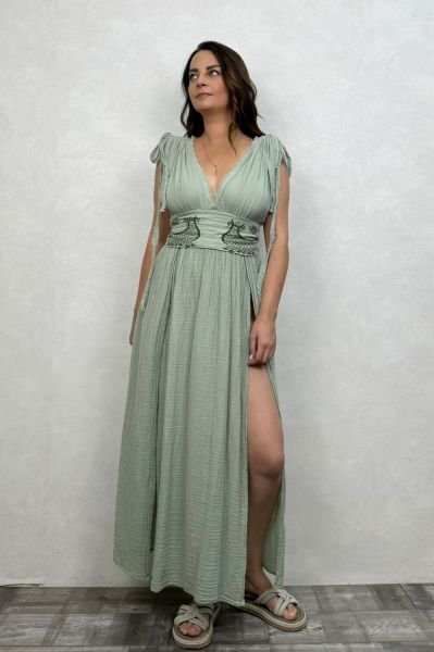 Şahmeran Elbise - Mint Yeşil