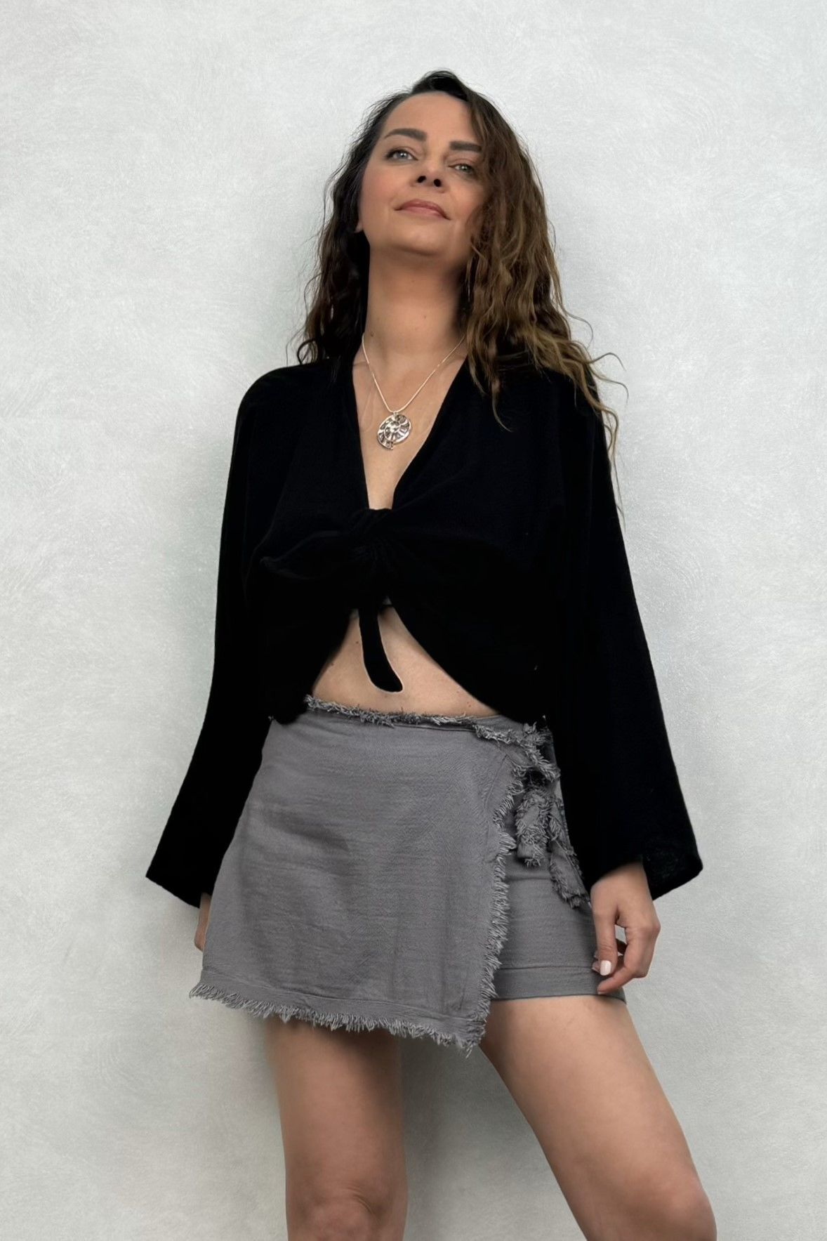 Lyra Nature Bağlamalı Bluz Bolero - Siyah