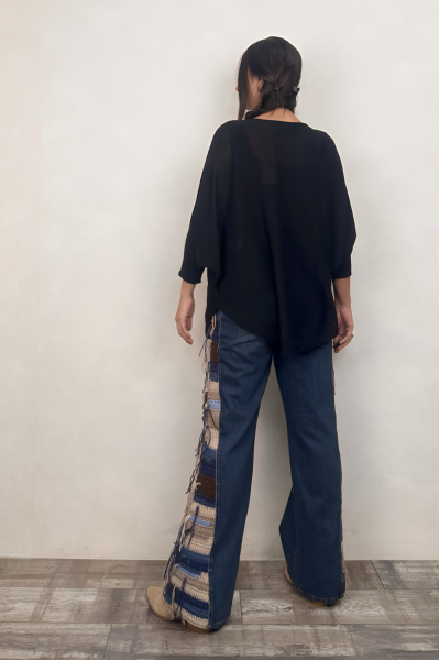 Salaş Triko Tunik - Siyah