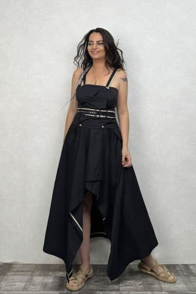 Lamante Marilyn Crop Bluz - Siyah