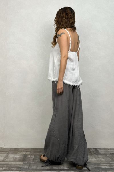 Petra Müslin Pantolon Dark Grey  - Antrasit