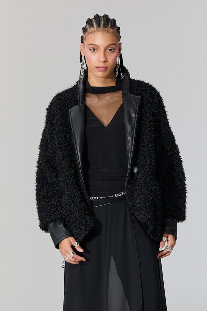 Lamante Pecora Ceket  - Siyah