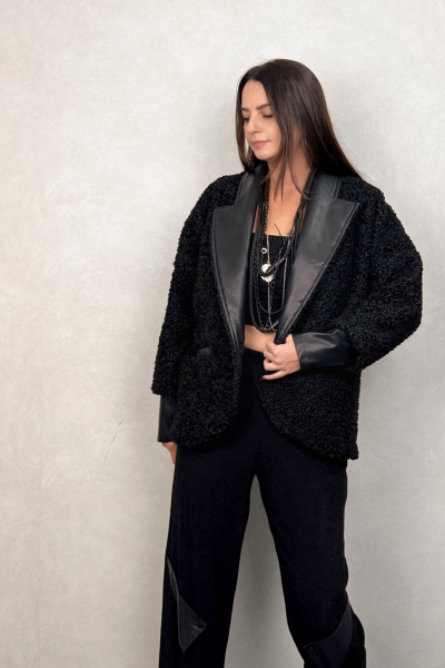 Lamante Pecora Ceket  - Siyah