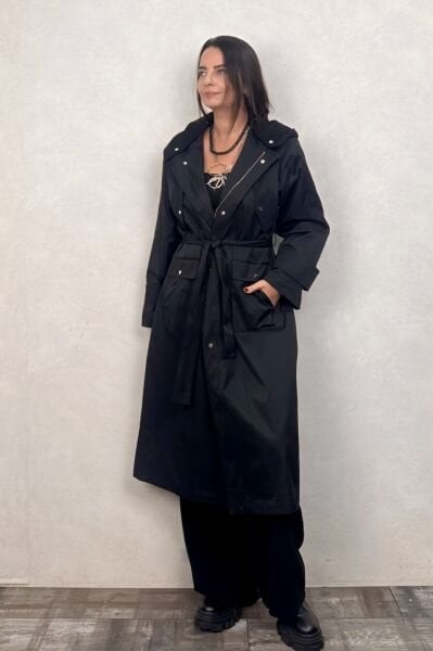 Lamante Premium Trençkot  - Siyah