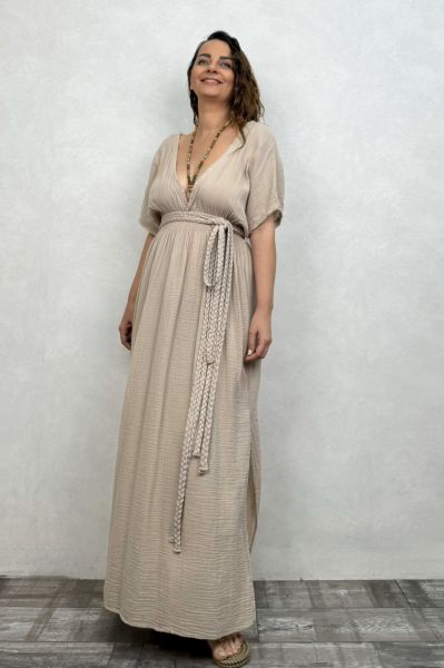 Helen Duo Elbise Stone - Taş Rengi