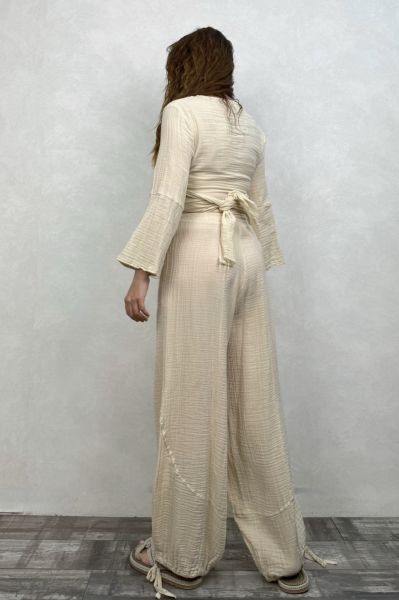 Petra Müslin Pantolon - Bej