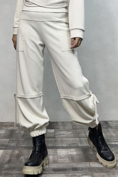 Lamante Triko Via Jogger Pantolon- Krem